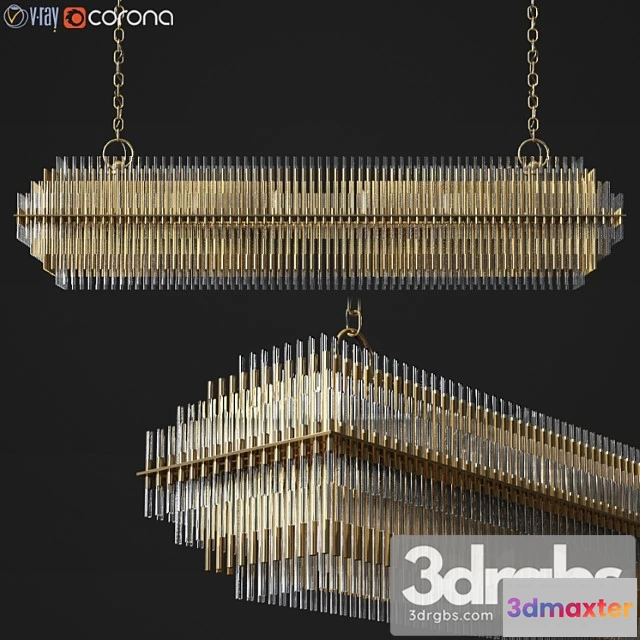 986916 - Emile Linear Chandelier Restoration Hardware