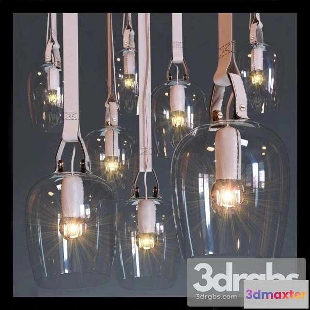 987192 - Fendi Leather Discarded Pendant Lights