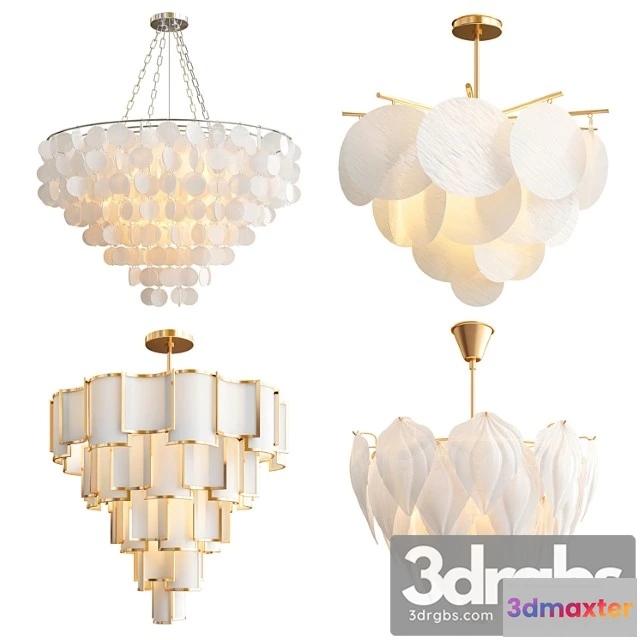 987420 - Four exclusive chandelier collection 70