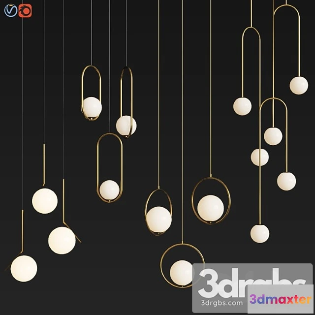 987434 - Four hanging light set 04