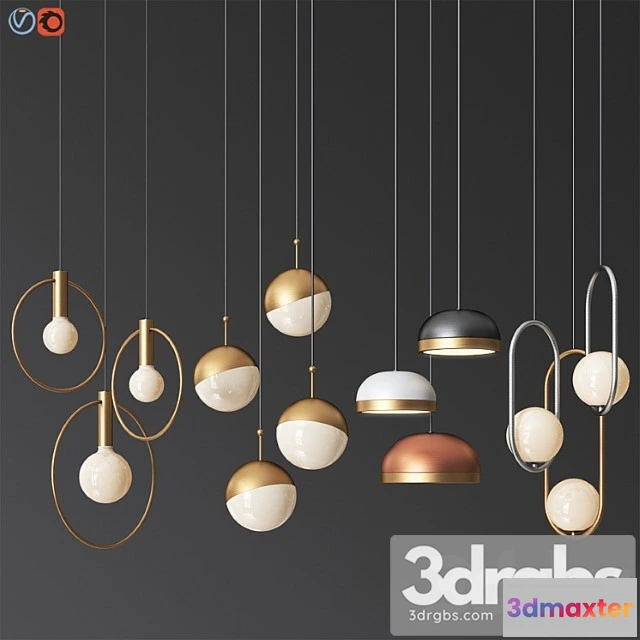 987436 - Four hanging light set 07