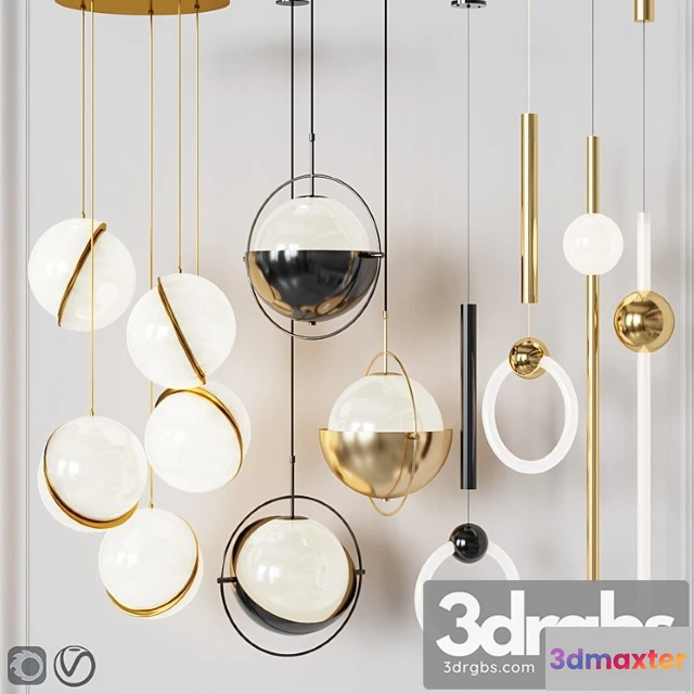987476 - Four pendant lights amazing set vol. 22