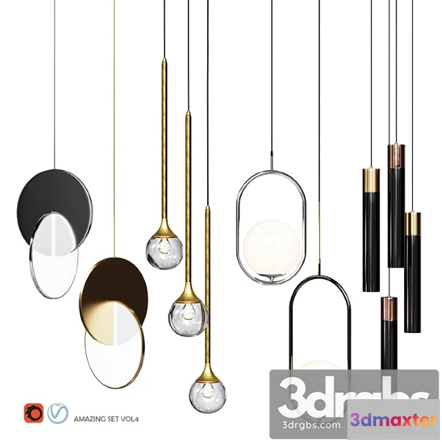 987478 - Four pendant lights amazing set vol.4