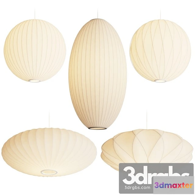 987588 - George Nelson Bubble Pendant Lamps