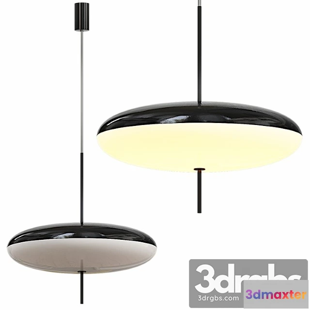 987614 - Gino Sarfatti Model No 2065 Ceiling Light In Black And White 1