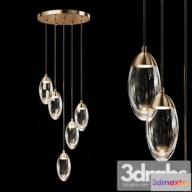 987646 - Glass pendant light combination fiera 5