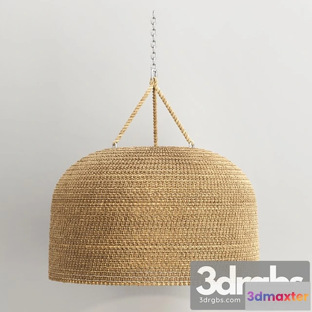 987726 - Green Oaks Oversized Pendant Natural