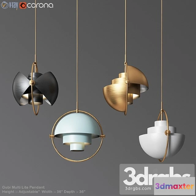 987748 - Gubi Multi Lite Pendant Louis Weisdorf 5