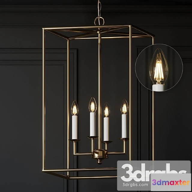 987758 - Hadley 4-light pendant chandelier