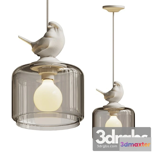 987860 - Hanging lamp provence bird pendant
