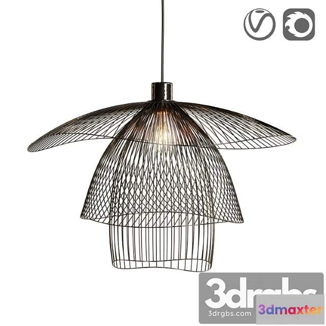 987878 - Hanging Metal Papillon Lamp