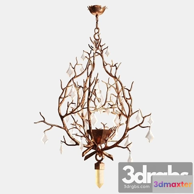 987946 - Herve Van Der Straeten Chandelier With Crystals 1