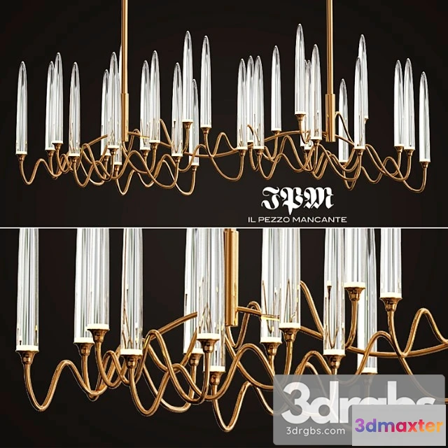 988106 - Il pezzo 3 long chandelier
