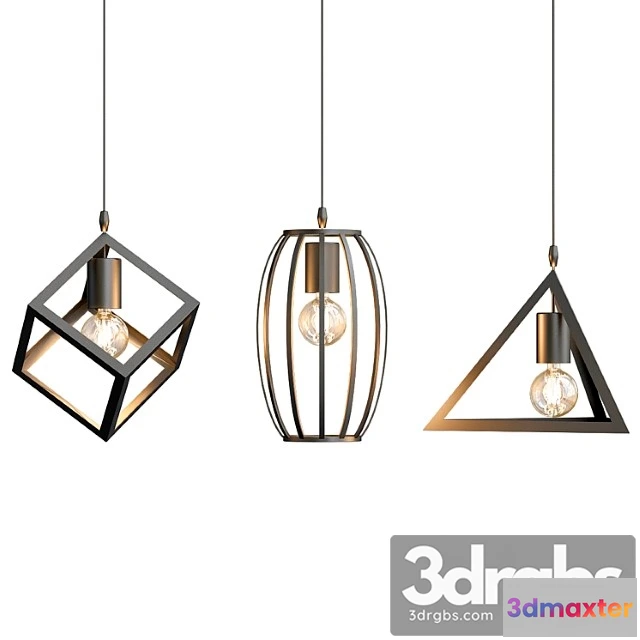 988766 - Lampe Black Retro Pendant