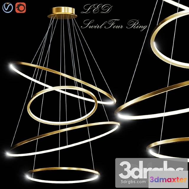 988868 - Led swirl four rings