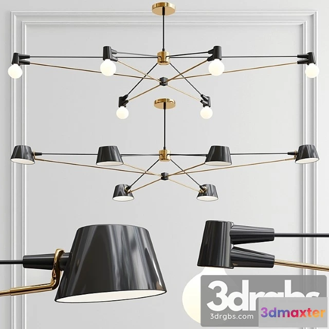 989172 - Long Cord Long Pivot Chandelier