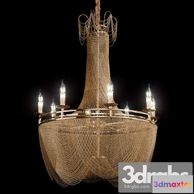 989304 - Machine Aluminum Chain Chandelier