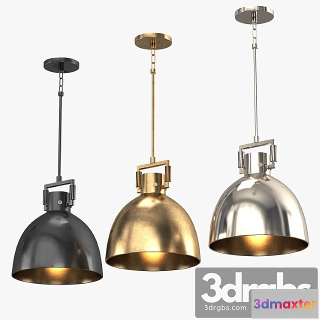 989308 - Machinist metal cloche pendant