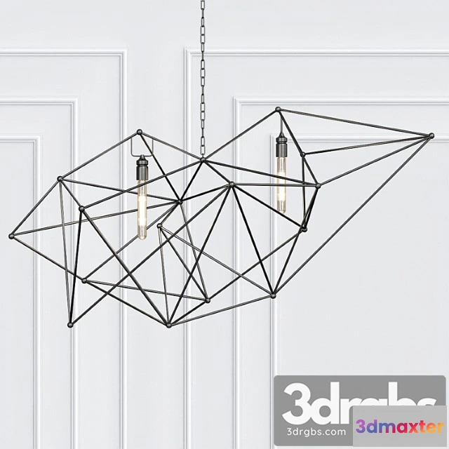 989362 - Maquette Double Chandelier