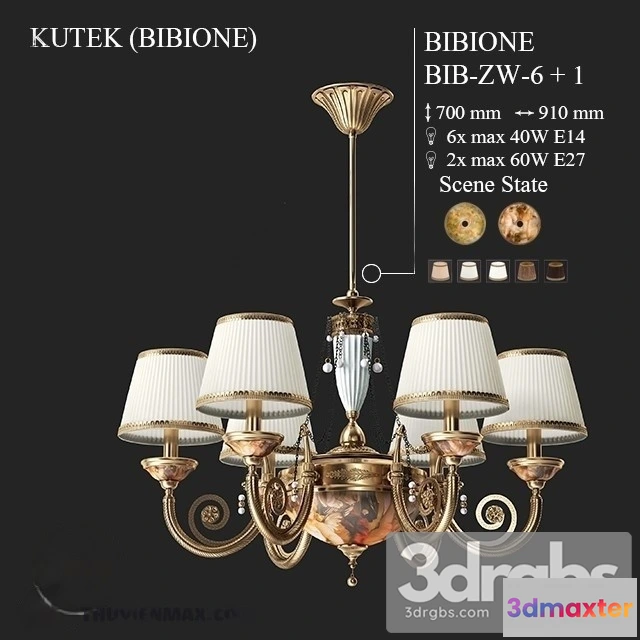 989556 - Maytoni Lighting Demitas Royal Classic Chandelier