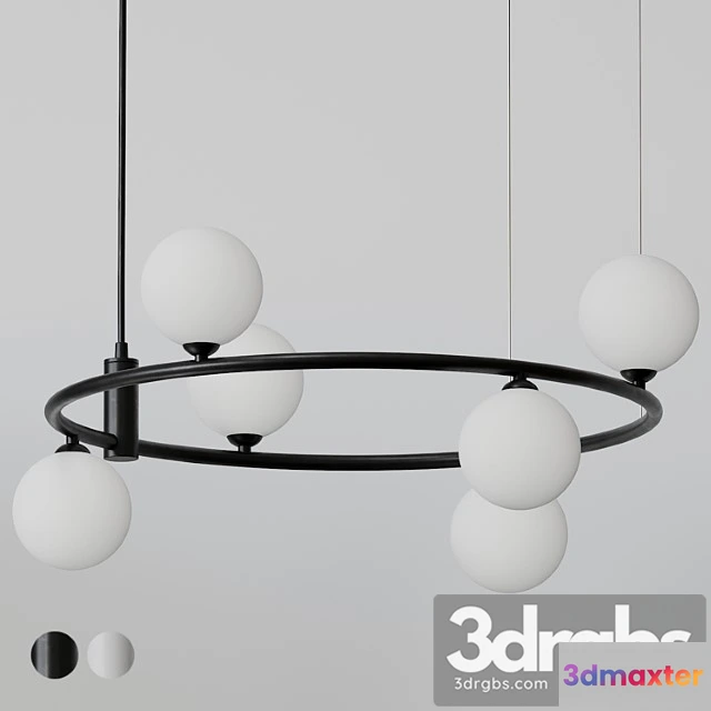 989574 - Maytoni Modern Pendant Ring Light Black And White