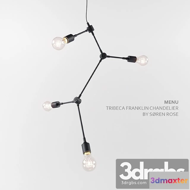 989660 - Menu Tribeca Franklin Chandelier