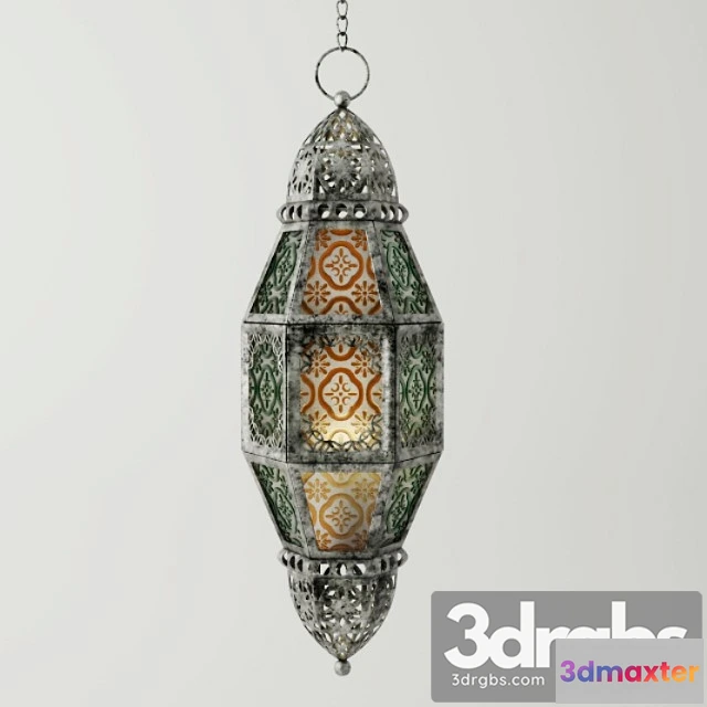 989666 - Metal Moroccan Lantern