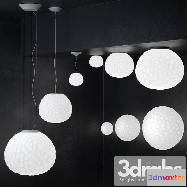 989672 - Meteorite lamp - suspension and wall collection