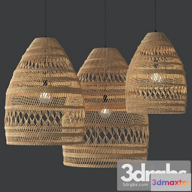 989750 - Miriam rattan pendant