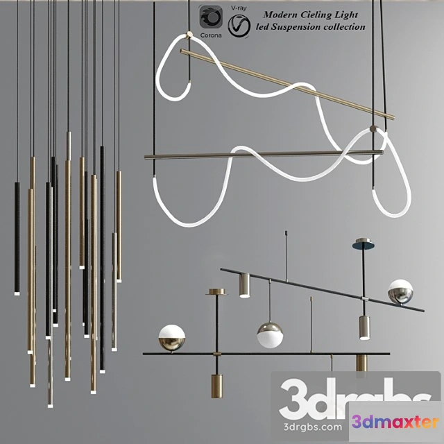 989792 - Modern ceiling light led suspension collection