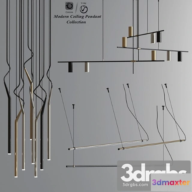 989796 - Modern ceiling pendant and suspension collection