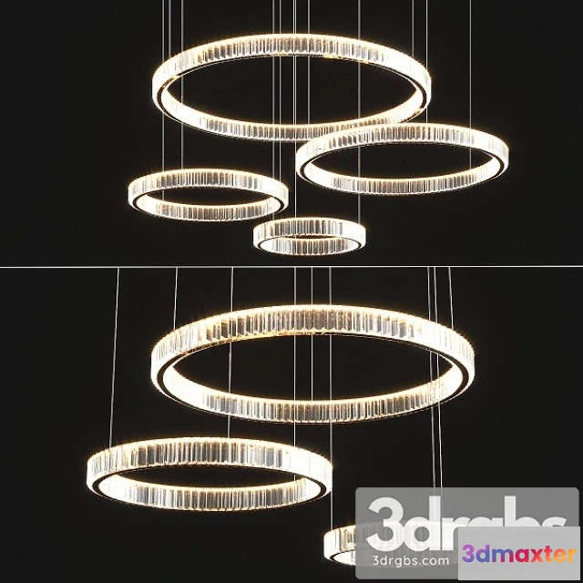 989804 - Modern Crystal Chandelier Set