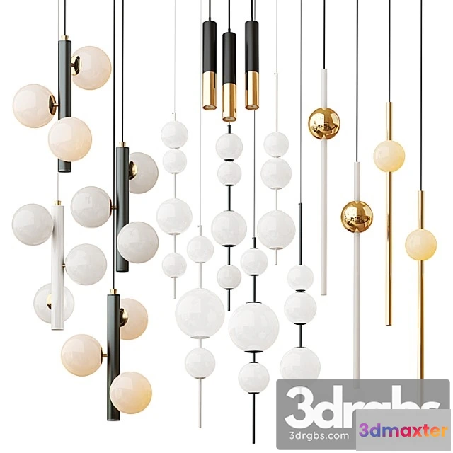 989842 - Modern Style Lighting Set 3 Lampatron Delightfull Lee Broom