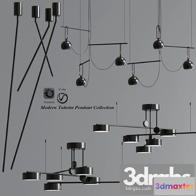 989844 - Modern tubetto pendant collection