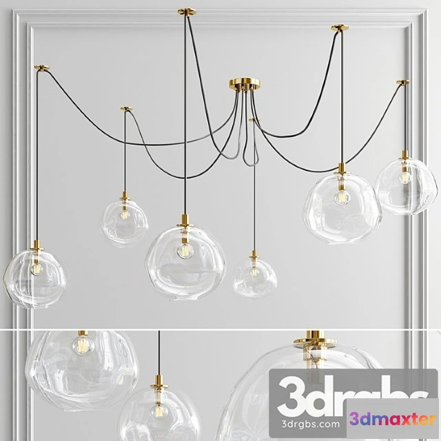 989884 - Molten spider chandelier