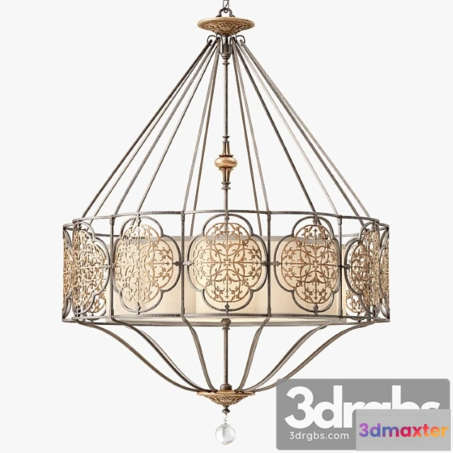 989972 - Murray Feiss Marcella 4 Light Uplight Chandelier