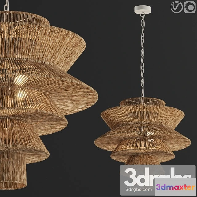 990048 - Newport Natural Chandelier