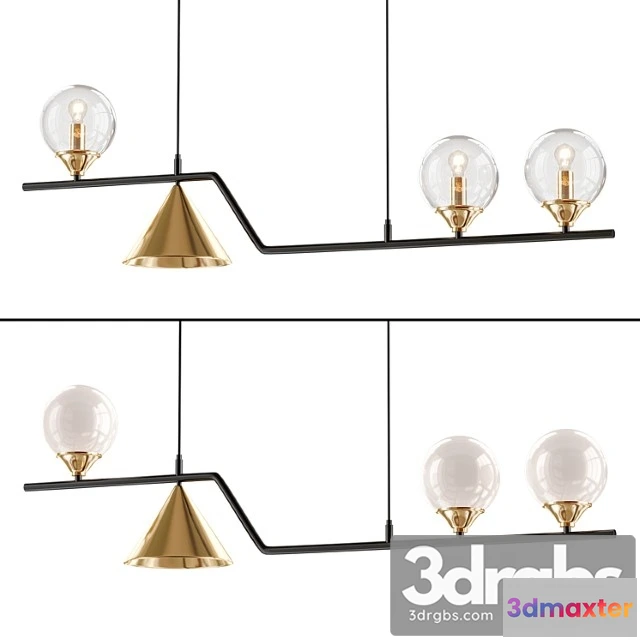 990134 - Nordic Style Black Chandelier