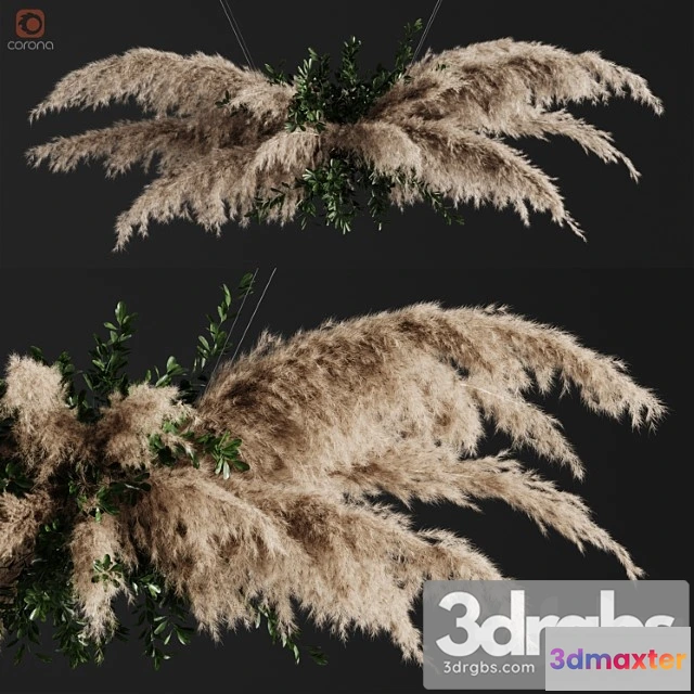990376 - Pampas Grass Chandelier 01