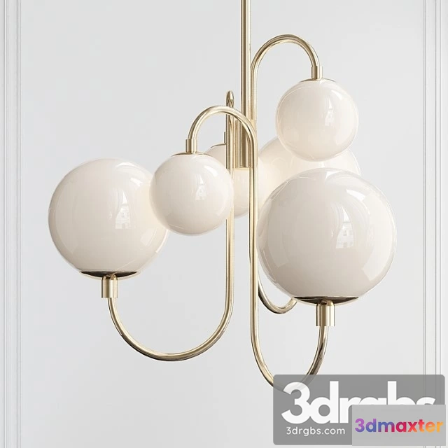 990446 - Pelle Chandelier Gooseneck West Elm