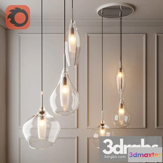 990460 - Pendant glass lamp