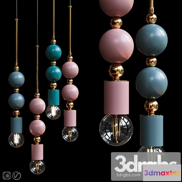 990476 - Pendant lamp beaded pendant lamp spheres
