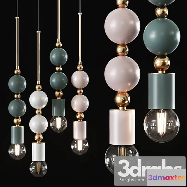 990478 - Pendant lamp beaded pendant lamp spheres_2