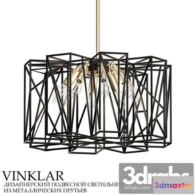 990524 - Pendant Lamp From Metal Bars