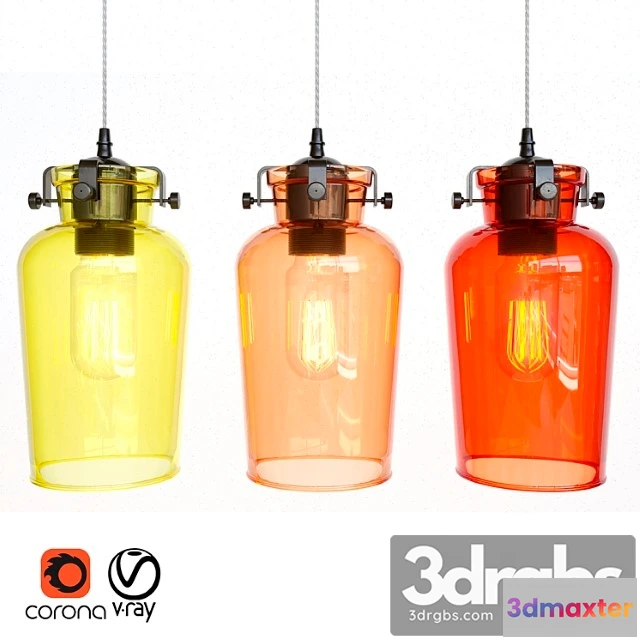 990674 - Pendant light 11-jar lamp
