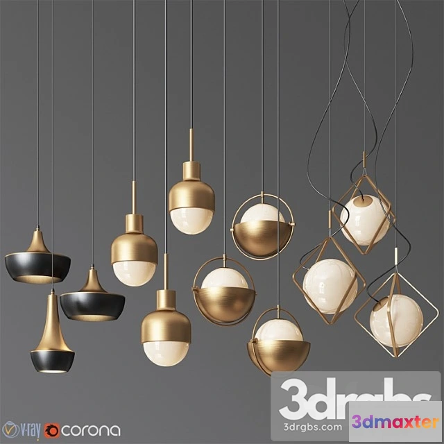 990726 - Pendant light collection 15 - 4 type