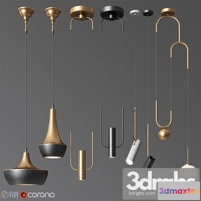 990730 - Pendant light collection 20 - 4 type