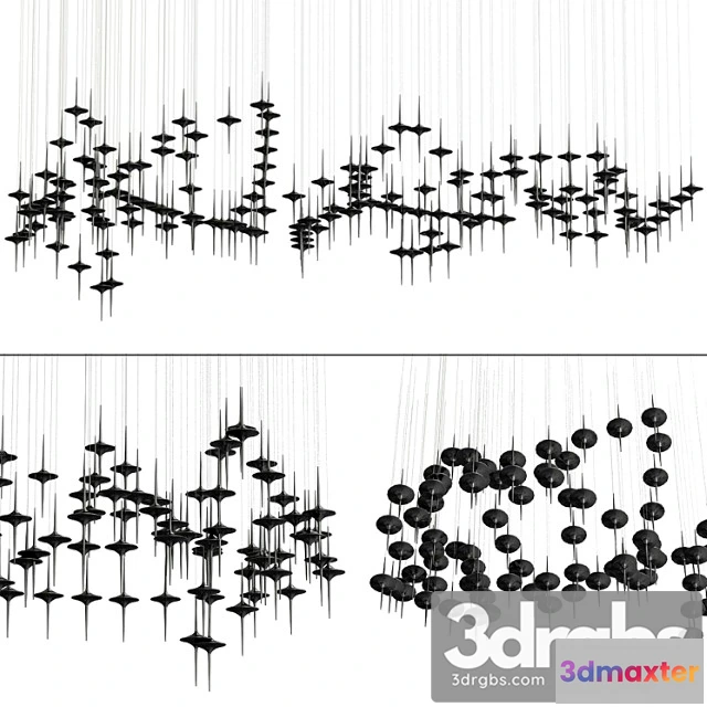 991034 - Rain black pendant lamp