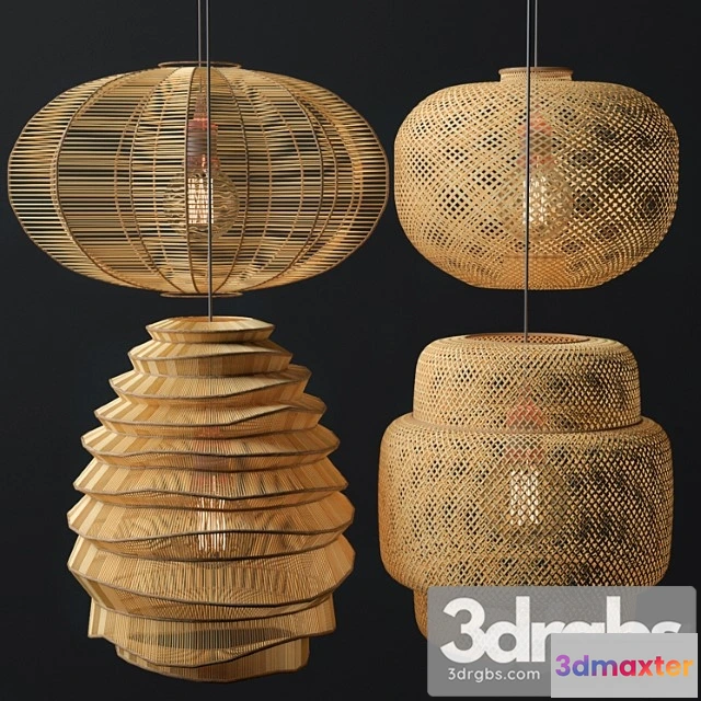 991054 - Rattan Lighting Set 7