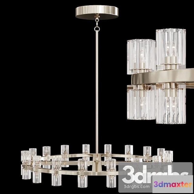 991136 - Restoration hardware arcachon round chandelier 36 nickel